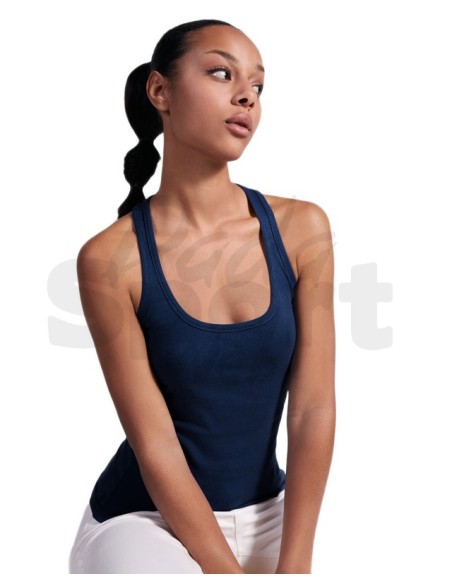 Canotta Donna Roly Carolina in Cotone a Costine | Stile Vogatore