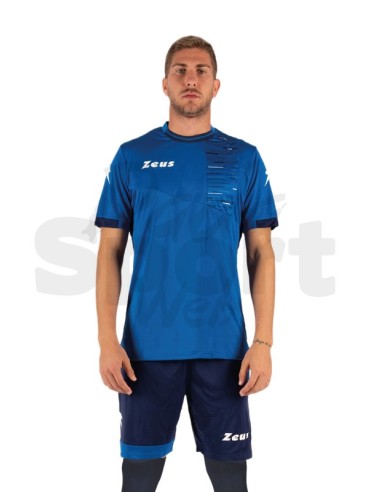 ZEUS KIT CALCIO GLITCH AZZURRO BLU