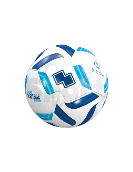 ERREA STREAM HYBRID HERITAGE PALLONE BIANCO AZZURRO CYANO