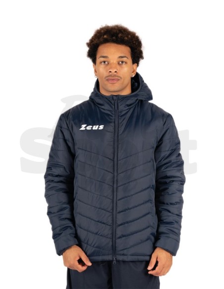 Zeus Start  Giubbotto Imbottito Blu con Cappuccio