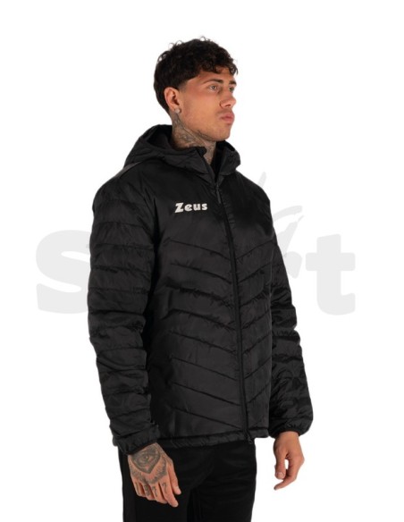 Zeus Start  Giubbotto Imbottito Nero con Cappuccio