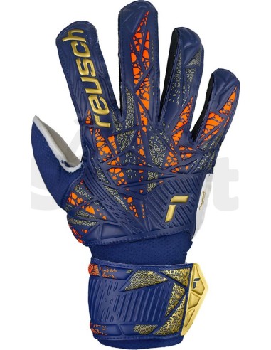 Reusch Attrakt Solid Junior Blu Oro - Guanti da...
