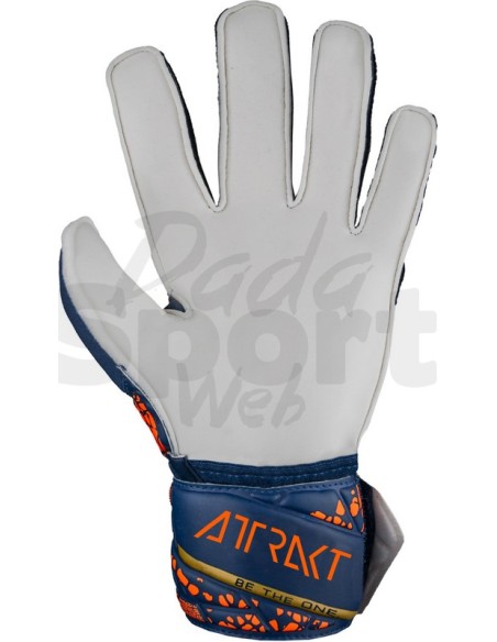 Reusch Attrakt Solid Junior Blu Oro - Guanti da Portiere Bambino Resistenti
