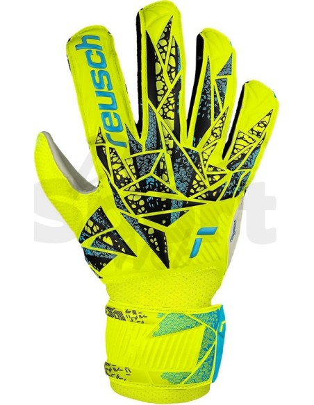 Reusch Attrakt Solid Junior Giallo Fluo  Guanti da Portiere Bambino Resistenti