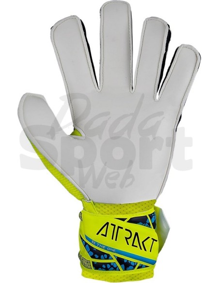 Reusch Attrakt Solid Junior Giallo Fluo  Guanti da Portiere Bambino Resistenti