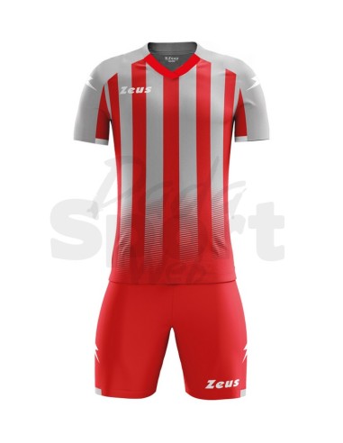 ZEUS KIT CALCIO VENUS GRIGIO ROSSO