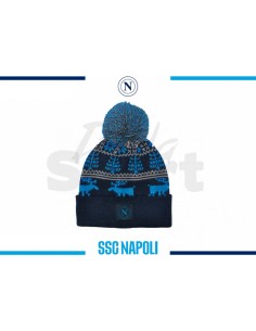 CAPPELLO JACQUARD PATCH PELLE SSC NAPOLI
