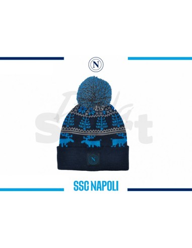 CAPPELLO JACQUARD PATCH PELLE SSC NAPOLI