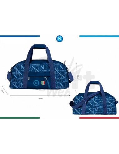 BORSONE STAMPATO BLU AZZURRO SSC NAPOLI