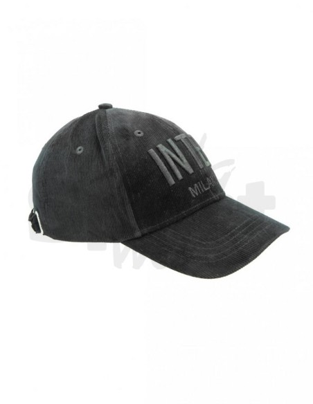 CAPPELLO BASEBALL VELLUTO RICAMO NERO INTER