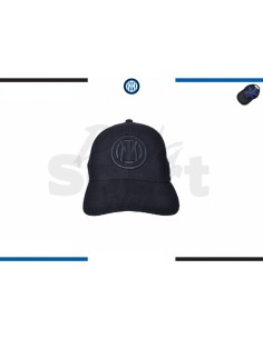 CAPPELLO BASEBALL FELTRO RICAMO NERO INTER