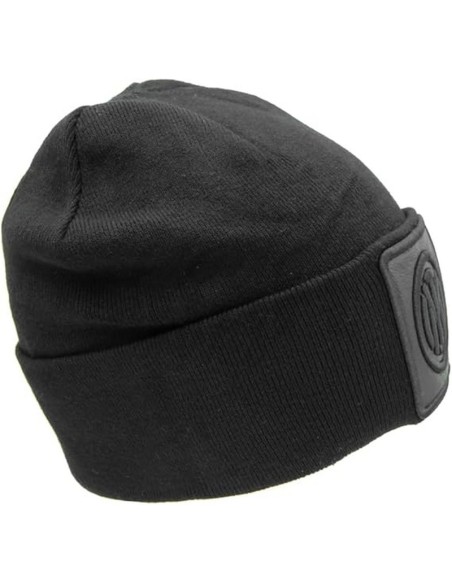 CAPPELLO SKIPPER MAGLIA LISCIA PATCH PELLE RICAMO NERO INTER