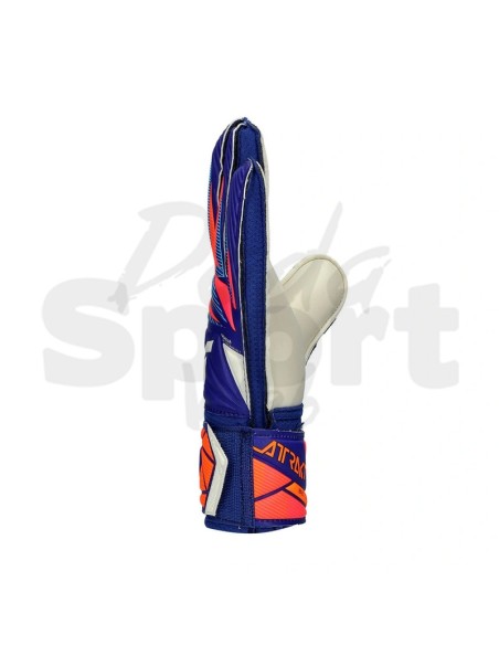 Guanti Reusch Attrakt Solid da Bambino Blu/White/Shock Orange