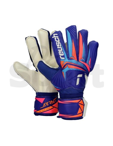 Reusch Guanti Attrakt Solid Blu/White/Shock Orange