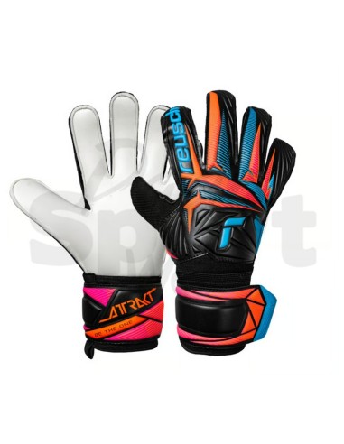 Reusch Guanti Attrakt Solid Black/Aqua...