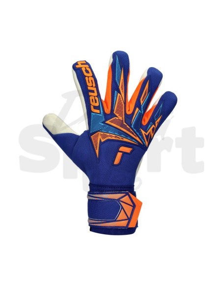 Guanti da Portiere Reusch Attrakt Freegel Advance  Grip Professionale  Blu/Ora