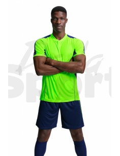 KIT CALCIO BOCA ROLY VERDE FLUO BLU