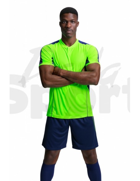 KIT CALCIO BOCA ROLY VERDE FLUO BLU