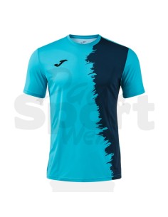 JOMA MAGLIA MANICA CORTA PICASHO TURCHESE FLUO BLU