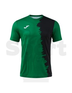JOMA MAGLIA MANICA CORTA PICASHO VERDE NERO