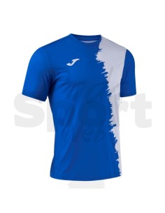 JOMA MAGLIA MANICA CORTA PICASHO AZZURRO BIANCO