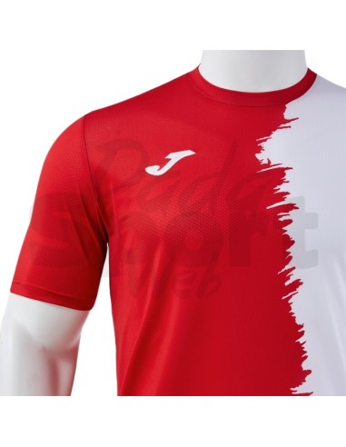 JOMA MAGLIA MANICA CORTA PICASHO ROSSO BIANCO