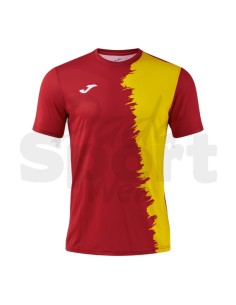 JOMA MAGLIA MANICA CORTA PICASHO ROSSO GIALLO