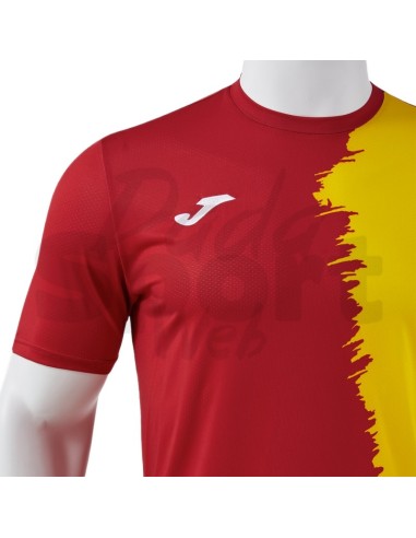 JOMA MAGLIA MANICA CORTA PICASHO ROSSO GIALLO