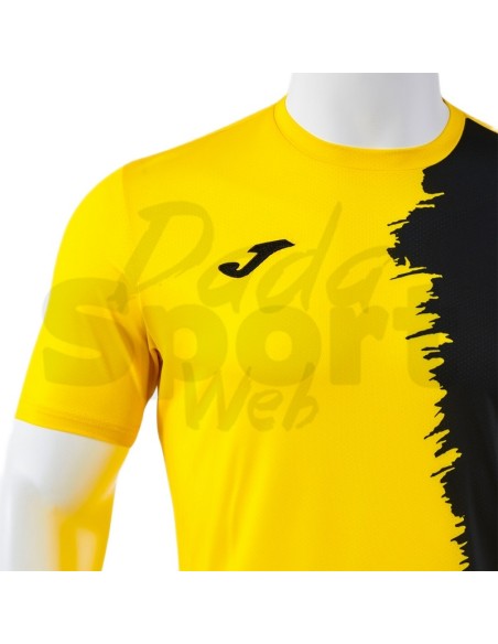 JOMA MAGLIA MANICA CORTA PICASHO GIALLO NERO