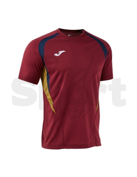 JOMA MAGLIA MANICA CORTA CHAMPIONSHIP 20 GRANATA BLU
