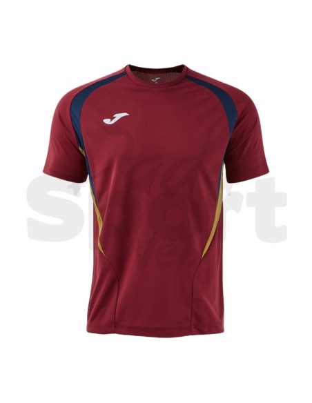 JOMA MAGLIA MANICA CORTA CHAMPIONSHIP 20 GRANATA BLU
