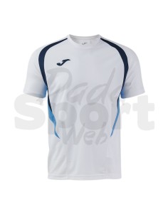 JOMA MAGLIA MANICA CORTA CHAMPIONSHIP 20 BIANCO CELESTE 2
