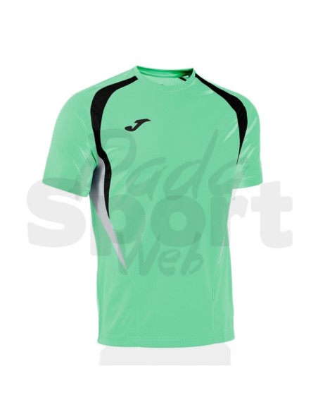 JOMA MAGLIA MANICA CORTA CHAMPIONSHIP 20 VERDE ACIDO NERO
