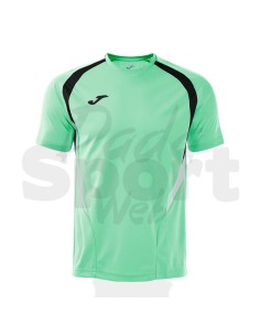 JOMA MAGLIA MANICA CORTA CHAMPIONSHIP 20 VERDE ACIDO NERO 2