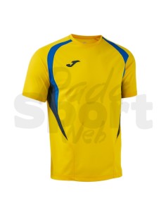 JOMA MAGLIA MANICA CORTA CHAMPIONSHIP 20 AZZURRO GIALLO