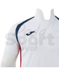 JOMA MAGLIA MANICA CORTA CHAMPIONSHIP 20 BIANCO BLU 2
