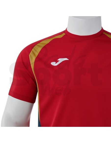 JOMA MAGLIA MANICA CORTA CHAMPIONSHIP 20 ROSSO BLU