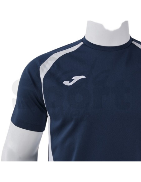JOMA MAGLIA MANICA CORTA CHAMPIONSHIP 20 BLU BIANCO