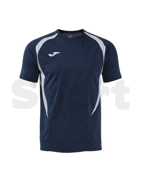 JOMA MAGLIA MANICA CORTA CHAMPIONSHIP 20 BLU BIANCO
