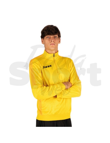 Zeus Felpa Train Start Giallo  Felpa Tecnica Allenamento Unisex