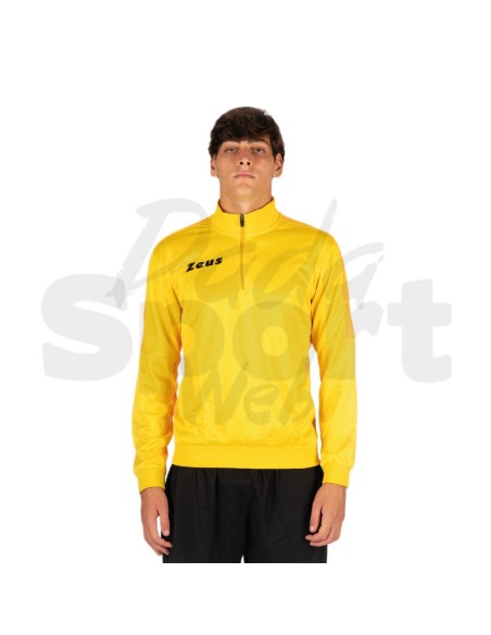 Zeus Felpa Train Start Giallo  Felpa Tecnica Allenamento Unisex