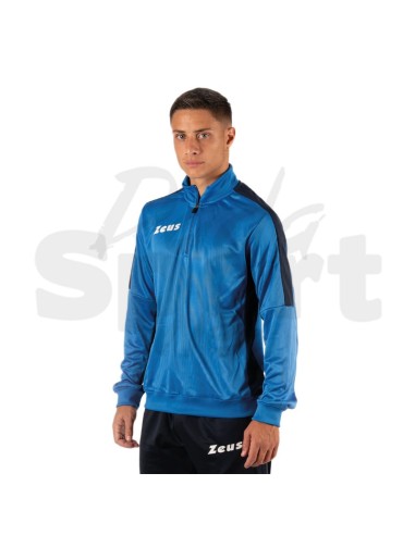 Zeus Felpa Train Start Azzurro Blu Felpa...
