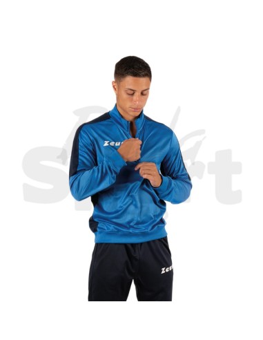 Zeus Felpa Train Start Azzurro Blu Felpa...