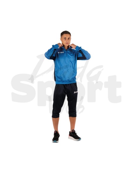 Zeus Felpa Train Start Azzurro Blu Felpa Tecnica Allenamento Unisex