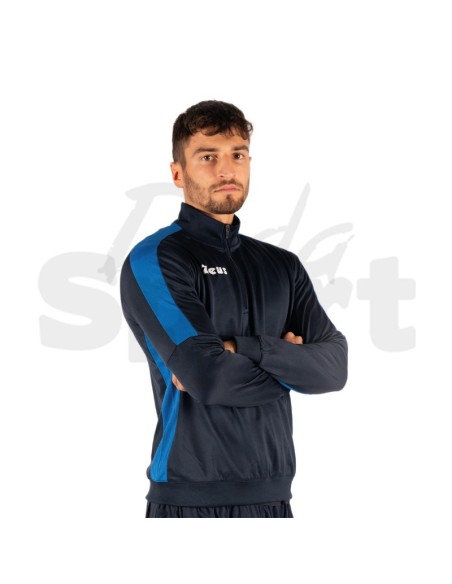 Zeus Felpa Train Start Blu Azzurro Felpa Tecnica Allenamento Unisex