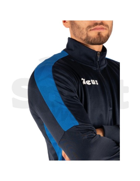 Zeus Felpa Train Start Blu Azzurro Felpa Tecnica Allenamento Unisex