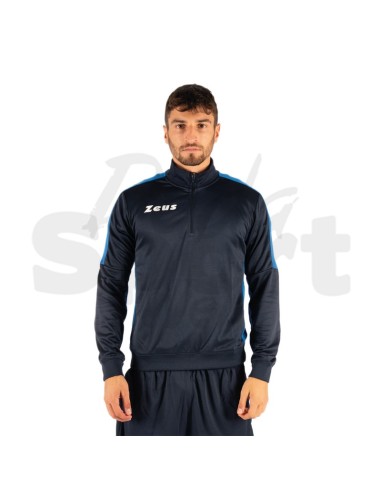Zeus Felpa Train Start Blu Azzurro Felpa...