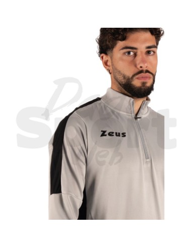 Zeus Felpa Train Start Grigio Nero  Felpa...