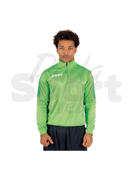Zeus Felpa Train Start Verde  Felpa Tecnica Allenamento Unisex