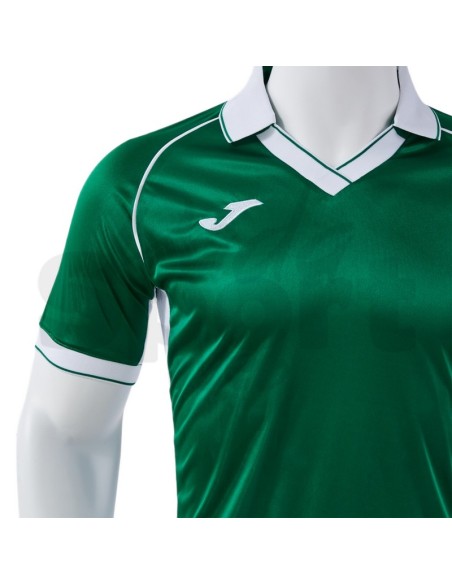 Joma Maglia Gara Calcio Uomo Vintage Eco Retro Verde Bianco  TShirt Tecnica